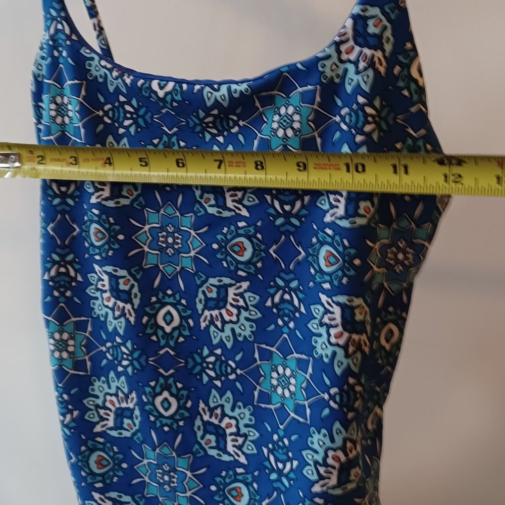 Camp Cove Swim One Piece Swimsuit in Tile Blue - Picture 7 of 8